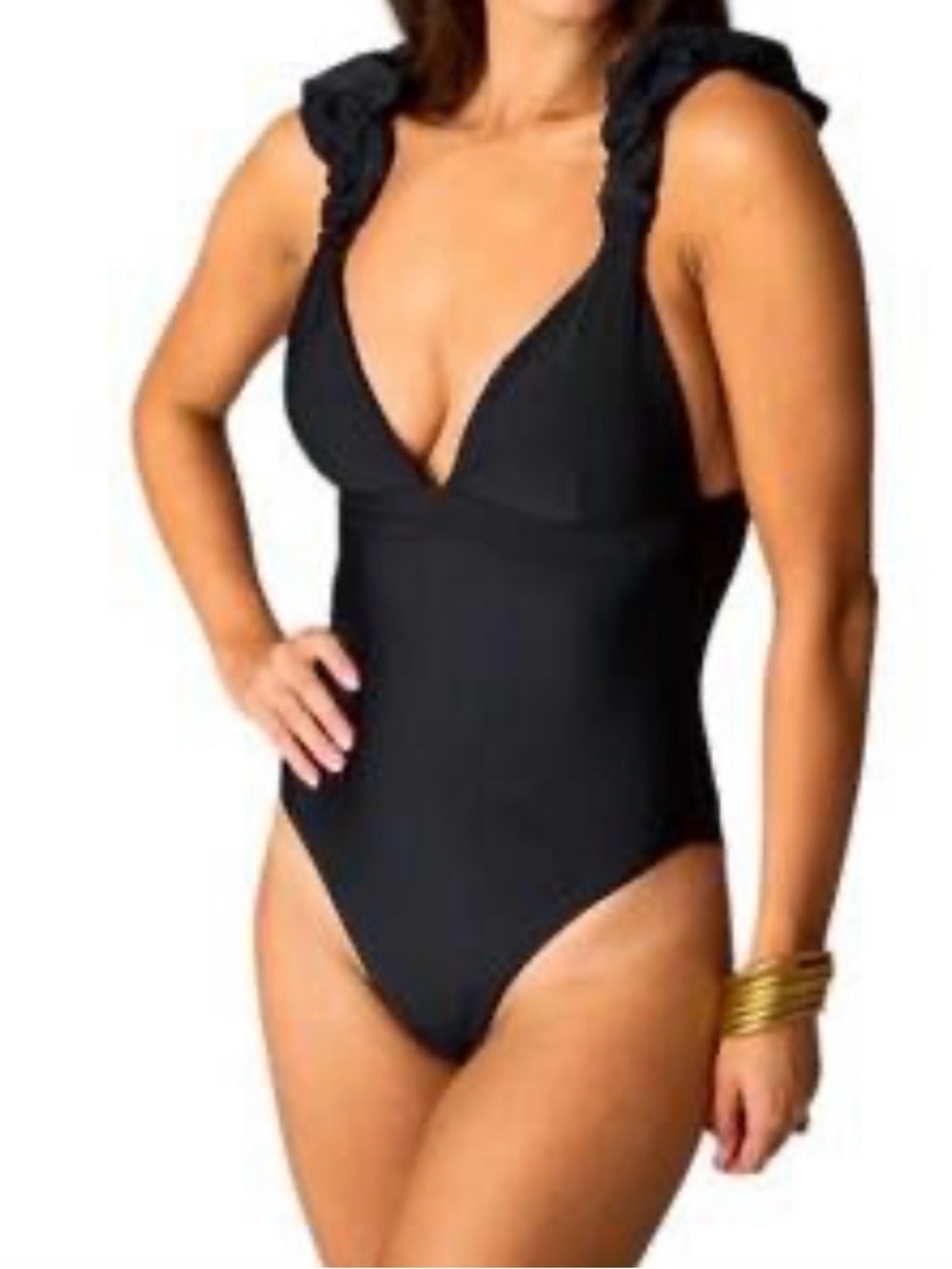 Buddy Love Black One-Piece with Heart Tag